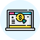 Graphic showing paid search advertising metrics and analytics dashboard